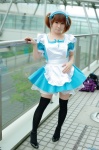 apron cosplay dress hairband maid maid_uniform original thighhighs yomomi zettai_ryouiki rating:Safe score:0 user:nil!