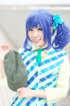 aikatsu! blouse blue_hair cosplay hat kiriya_aoi nachi side_ponytail tie vest rating:Safe score:0 user:nil!