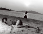 beach black_&_white dress miss_actress_vol_83 ocean ogata_sayaka panties rating:Safe score:0 user:nil!