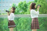 blouse camera misosoup pleated_skirt ponytail reco skirt tie twintails rating:Safe score:0 user:pixymisa