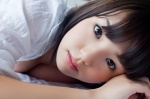 bed blouse cleavage open_clothes shinozaki_ai welcome_to_my_ai_land rating:Safe score:0 user:nil!