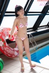 bikini cleavage nishino_koharu ponytail pool side-tie_bikini swimsuit rating:Safe score:1 user:nil!