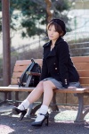akitsu_honoka backpack blouse cardigan coat hat miniskirt skirt socks rating:Safe score:0 user:pixymisa