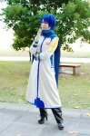 blue_hair boots coat cosplay crossplay default_costume headset kaito rui scarf trousers vocaloid rating:Safe score:0 user:nil!
