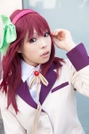 angel_beats! cosplay hairband nakamura_yuri red_hair ribbon_tie school_uniform soda_(model) rating:Safe score:0 user:pixymisa