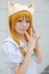 aihara_sakuto cosplay di_gi_charat dress orange_hair petit_charat rating:Safe score:0 user:nil!
