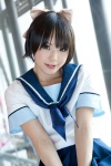 cosplay hairbow kipi love_plus pleated_skirt sailor_uniform school_uniform skirt takane_manaka rating:Safe score:1 user:pixymisa