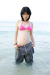 beach bikini kijima_noriko ocean overalls swimsuit top_down underboob rating:Safe score:1 user:nil!