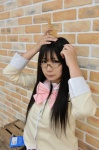 blouse chocoball chokomania_4 cosplay glasses minakami_mai nichijou pleated_skirt school_uniform skirt rating:Safe score:0 user:nil!