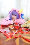 amatsuka_miyu cosplay dress hat patchouli_knowledge purple_hair robe stuffed_animal teddy_bear touhou rating:Safe score:0 user:nil!