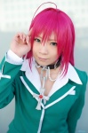 ahoge akashiya_moka blazer choker cosplay crucifix pink_hair rosario+vampire ryuuna school_uniform rating:Safe score:0 user:nil!