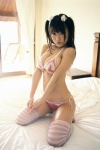 bed bra cleavage horii_mizuki panties side-tie_panties striped thighhighs twintails underboob rating:Safe score:9 user:nil!