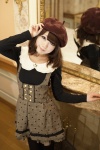 beret black_legwear blouse dress pantyhose shizuku rating:Safe score:4 user:pixymisa