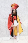 blouse bodysuit cosplay hat hyakka_ryouran_samurai_girls kaminazuki_miri kneesocks pantyhose robe sanada_yukimura_(samurai_girls) sheer_legwear rating:Safe score:0 user:pixymisa