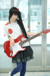 cosplay guitar kei k-on! miniskirt nakano_azusa pantyhose side_ponytail skirt tshirt rating:Safe score:1 user:nil!