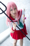 cosplay fujiwara_megumi high_score pink_hair pitchfork pleated_skirt ritsu sailor_uniform school_uniform skirt rating:Safe score:0 user:nil!