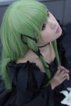 cc choker code_geass cosplay flower gown green_hair hair_ribbons shirayuki_himeno rating:Safe score:0 user:nil!