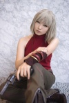 blonde_hair canaan canaan_(character) cosplay gun halter_top trousers yuuri_(shio274) rating:Safe score:0 user:nil!