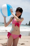 beach bikini hello_project_digital_books_80 maeda_yuuka ocean side-tie_bikini swimsuit rating:Safe score:1 user:nil!