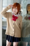 cardigan cosplay katekyo_hitman_reborn! miniskirt narihara_riku pleated_skirt sasagawa_kyoko school_uniform skirt rating:Safe score:0 user:nil!