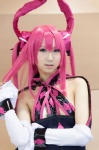 blouse blue_eyes cosplay detached_sleeves fate/extra_ccc fate/series horns lancer pink_hair seri rating:Safe score:1 user:pixymisa