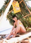 akiyama_rina barefoot bikini ocean ponytail side-tie_bikini swimsuit ys_web_234 rating:Safe score:3 user:nil!