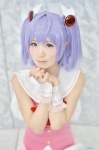 cosplay dress himeno_kotori kurasaka_kururu purple_hair twintails wings yowamushi_pedal rating:Safe score:1 user:nil!