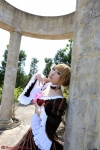 beatrice braid choker cleavage cosplay gown orange_hair saku umineko_no_naku_koro_ni rating:Safe score:0 user:nil!