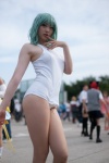 boots cosplay green_hair kazami_yuuka mari_(ii) swimsuit touhou rating:Safe score:1 user:pixymisa
