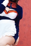 apron chocoball cleavage cosplay kara_no_naka_no_kotori maid maid_uniform myuha_resurei pantyhose sheer_legwear rating:Safe score:1 user:nil!
