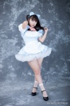 apron bowtie cosplay dress hairband kneesocks maid maid_uniform momo original petticoat rating:Safe score:1 user:pixymisa