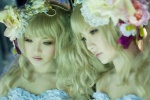 blonde_hair corset mirror play_dolls saijo_misaki rating:Safe score:0 user:nil!