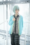 blue_hair cardigan cosplay crossplay dress_shirt mikaze_ai tie trousers uta_no_prince-sama yaya rating:Safe score:0 user:nil!