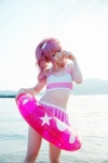 anya_alstreim beach code_geass cosplay croptop hairband miniskirt ocean pink_hair skirt striped tatsuki wet rating:Safe score:1 user:nil!