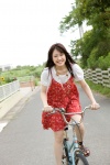 bicycle blouse cherry_blossom dress fukuda_saki rating:Safe score:0 user:nil!