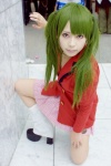 blazer cosplay green_hair ikkitousen kagami_sou miniskirt pleated_skirt ryofu_housen skirt spats twintails rating:Safe score:0 user:Log
