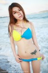beach bikini cleavage ocean swimsuit vetiver wet xiuren_157 rating:Safe score:0 user:nil!