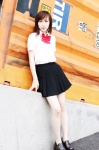 aka_futomomo_plus_ao_futomomo blood+ blouse cosplay otonashi_saya pleated_skirt school_uniform skirt usa_hinako rating:Safe score:1 user:nil!