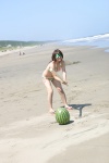 beach bikini cleavage isoyama_sayaka ocean side-tie_bikini swimsuit rating:Safe score:0 user:nil!
