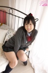 bed blouse cardigan kiriyama_rui kneesocks pleated_skirt ponytail school_uniform skirt rating:Safe score:1 user:nil!