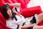 blouse cosplay miniskirt nagumo_tsubasa shameimaru_aya skirt tokin_hat touhou rating:Safe score:1 user:nil!