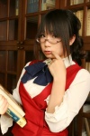 blouse chocoball cosplay glasses kazami_mizuho onegai_chokoteacher onegai_teacher ponytail vest rating:Safe score:0 user:nil!