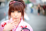 fan hairband kimono shio strawberry_pattern rating:Safe score:2 user:nil!