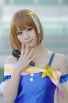 cosplay dress hagiwara_yukiho hair_ornament haitsu idolmaster microphone rating:Safe score:0 user:nil!