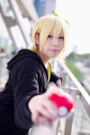 blonde_hair blouse cosplay mouse_ears omi pikachu pokeball pokemon track_jacket rating:Safe score:0 user:pixymisa