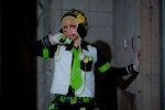 atsuma blonde_hair bracelets cosplay crossplay dramatical_murder fingerless_gloves gloves hat jacket noiz shirt tie trousers rating:Safe score:0 user:pixymisa