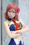 cosplay fleia hairbow love_live!_school_idol_project miniskirt nishikino_maki red_hair skirt vest rating:Safe score:0 user:nil!