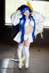 blue_hair boots cleavage cosplay dizzy guilty_gear hairbows hitori_gokko monokini one-piece_swimsuit saku swimsuit tail thighhighs underboob wings rating:Safe score:0 user:nil!