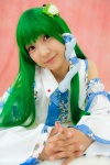 cosplay detached_sleeves green_hair kochiya_sanae lenfried touhou rating:Safe score:0 user:nil!