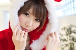 animal_ears bunny_ears cosplay dress original rinami santa_costume shawl rating:Safe score:1 user:nil!